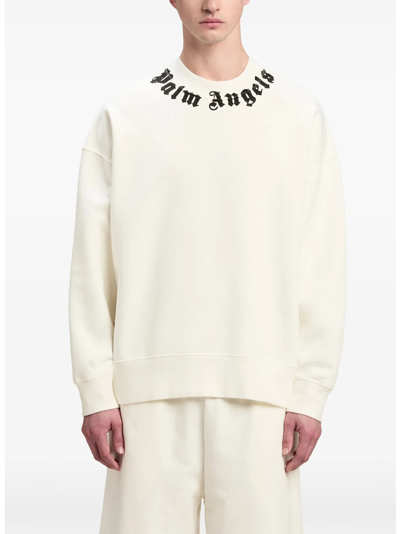     -PALM ANGELS    -FELPA GIROCOLLO NECK LOGO-