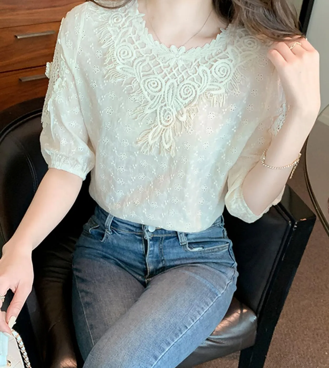 Abiti in chiffon Camicetta in chiffon Camicia in chiffon Abiti in pizzo Top in chiffon Bianco estivo