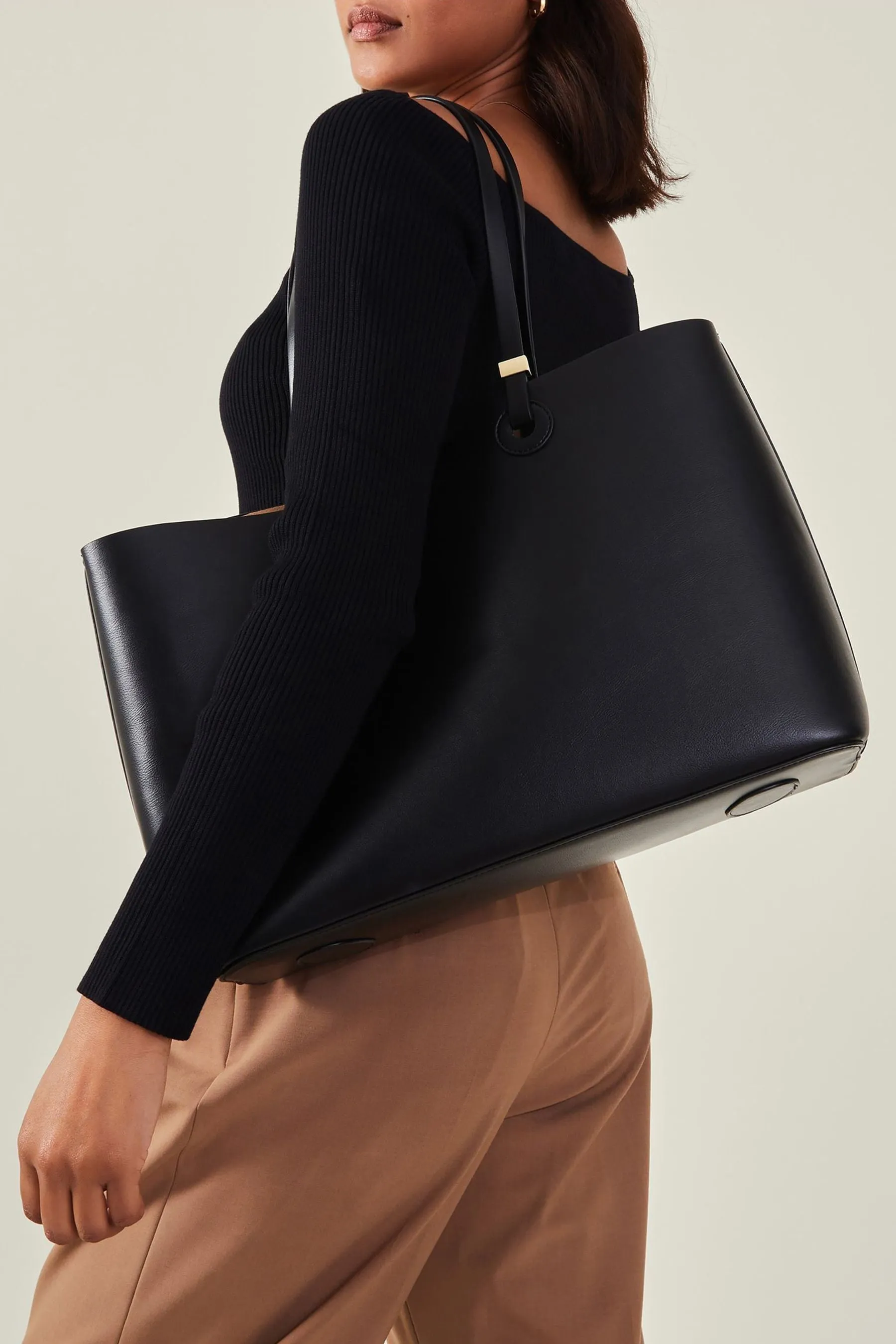 Accessorize - Borsa tote con dettagli in metallo