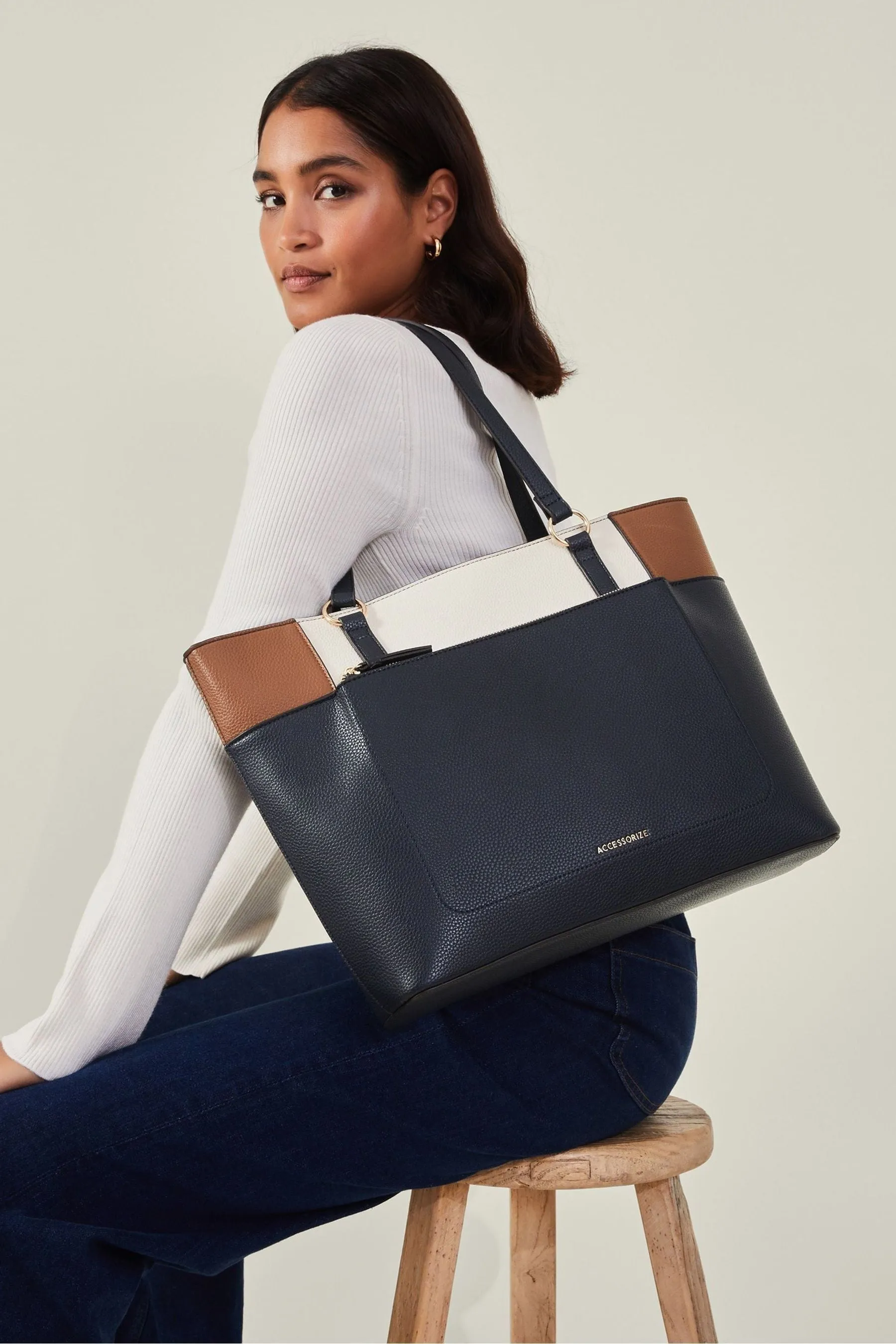 Accessorize - Claire - Borsa tote a blocchi di colore