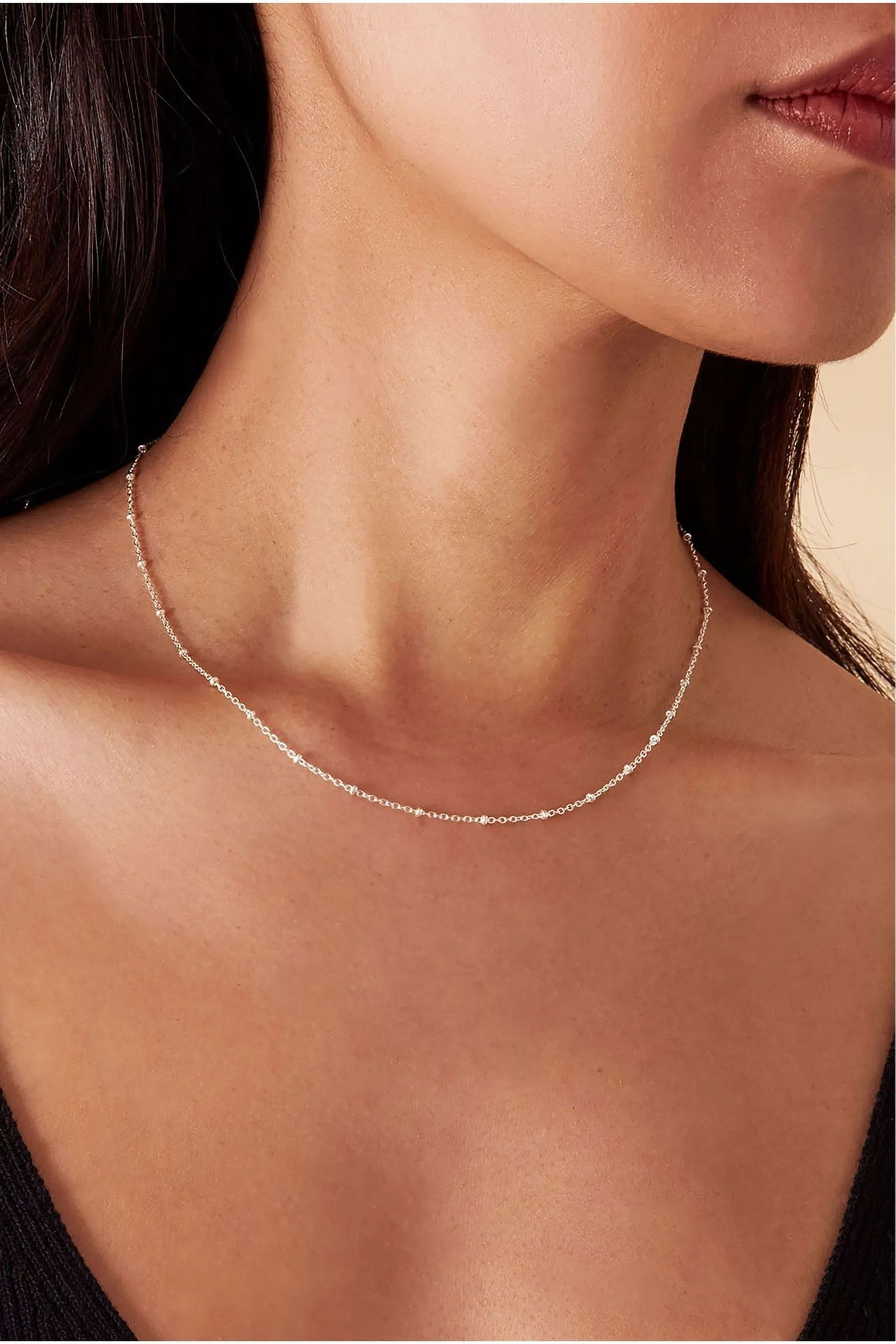 Accessorize - Collana con pompon in argento sterling