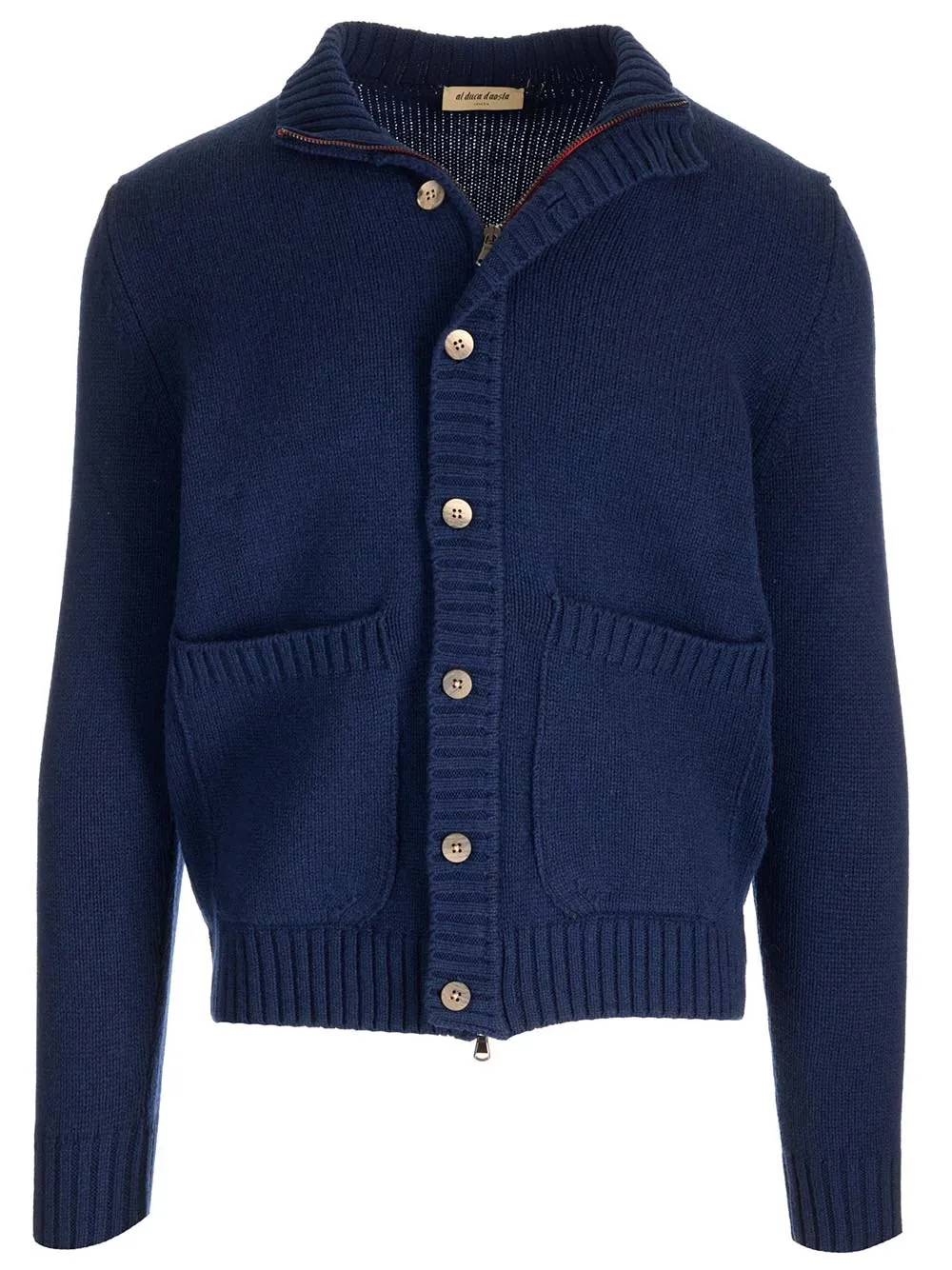   Al Duca D'aosta 1902  Cardigan con zip e bottoni  