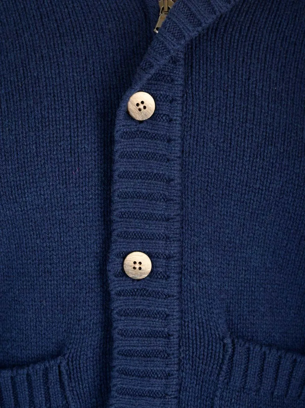   Al Duca D'aosta 1902  Cardigan con zip e bottoni  