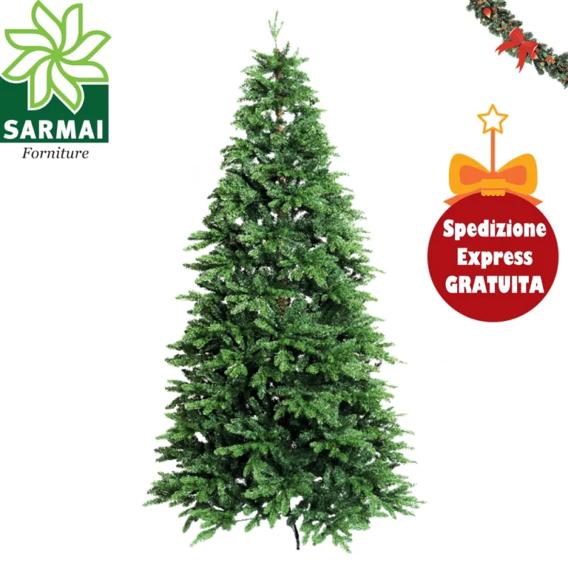 Albero di Natale ARTIFICIALE BRISTOL folto compatto verde