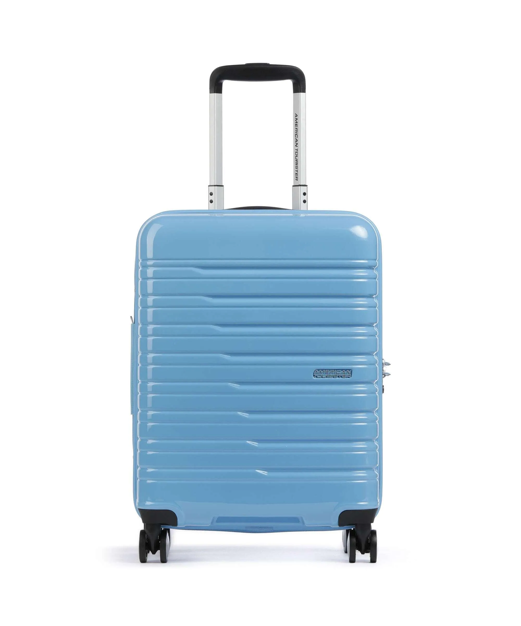  American Tourister Flashline Pop Valigia trolley (4 ruote) blu chiaro 55 cm  