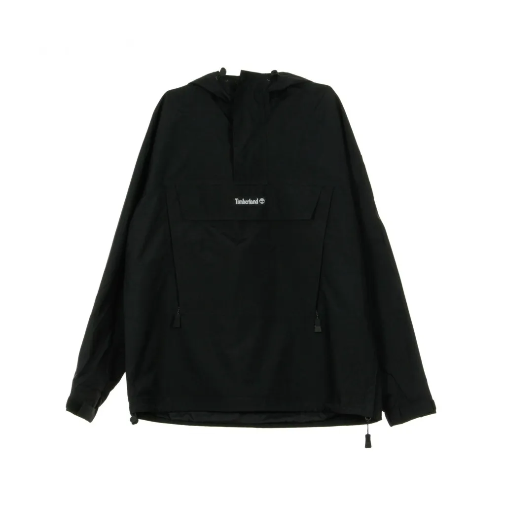 ANORAK HOODED PULLOVER BLACK