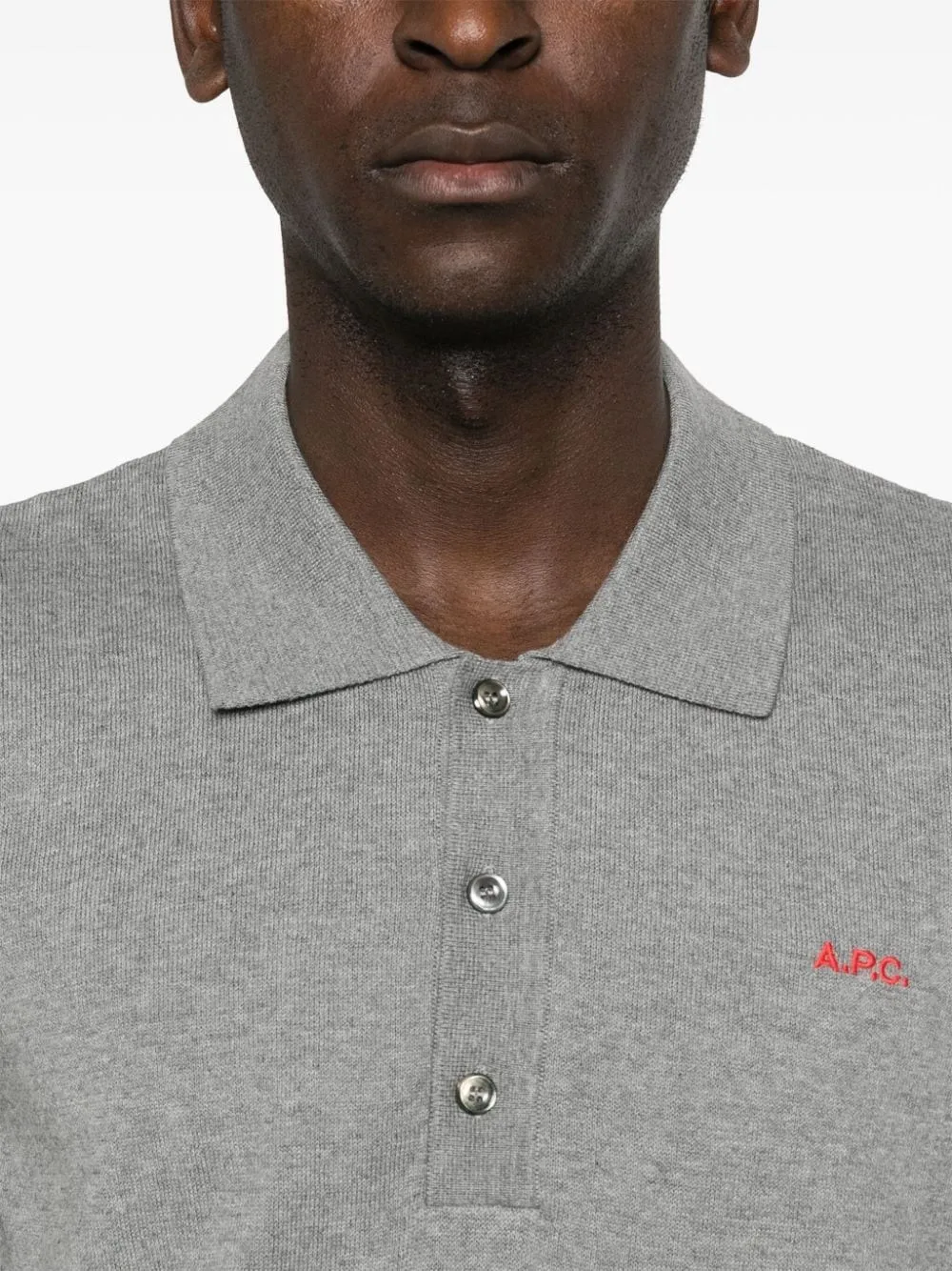 A.P.C.-Polo con ricamo