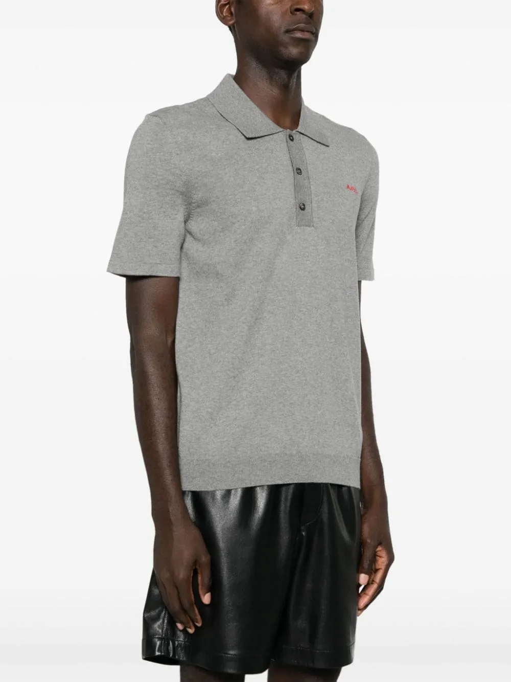 A.P.C.-Polo con ricamo