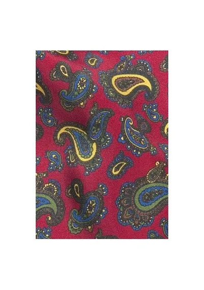 Ascot rosso paisley