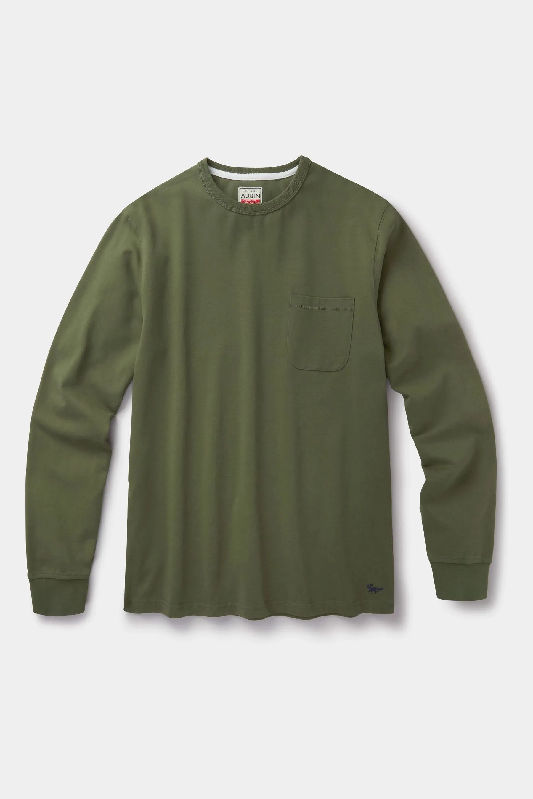 Aubin Chalk White Long Sleeve T-Shirt    