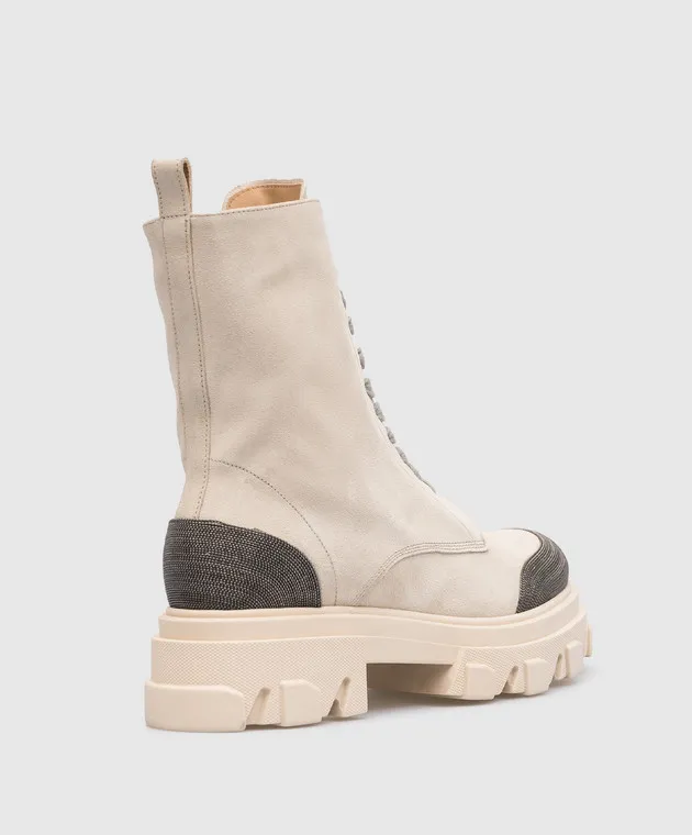Babe Pay Pls Stivali in camoscio grigio con coulisse 761
