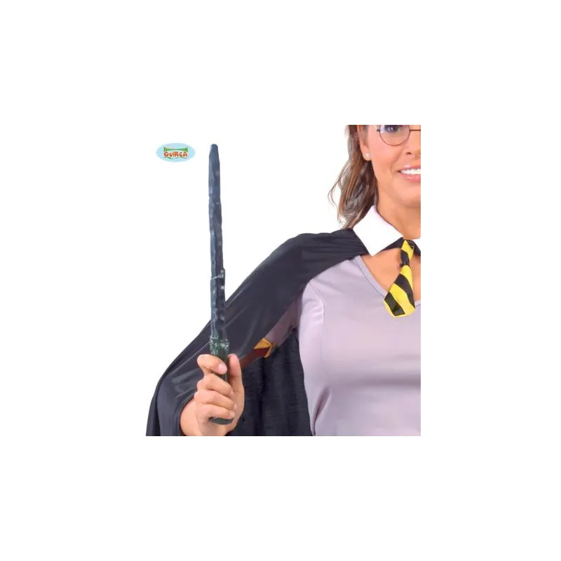 BACCHETTA MAGICA A LED 35CM IN PLASTICA PER TRAVESTIMENTI DI CARNEVALE HALLOWEEN A TEMA FILM MAGO MERLINO HARRY POTTER