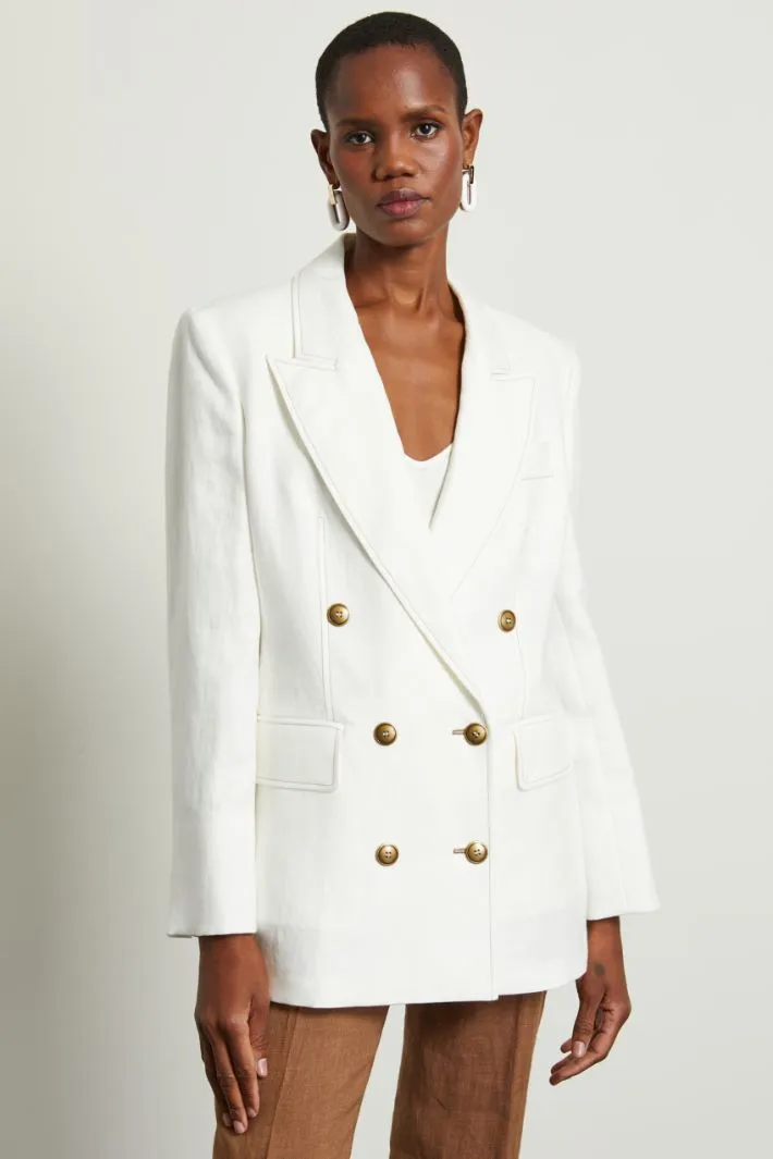 Blazer con rever a lancia