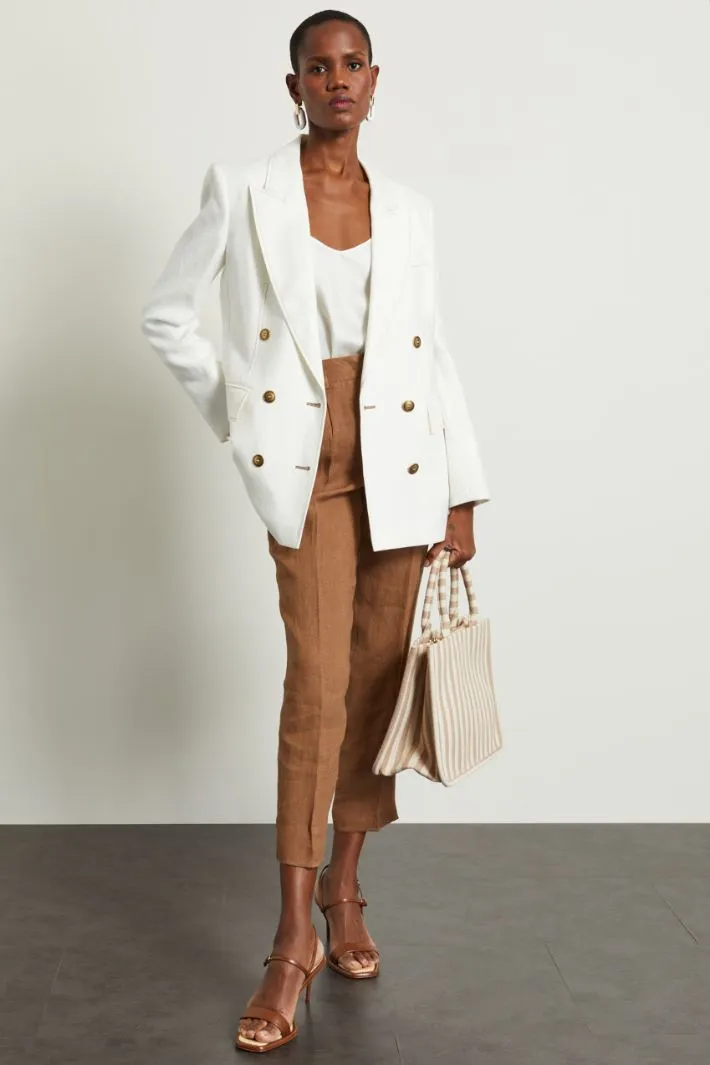 Blazer con rever a lancia