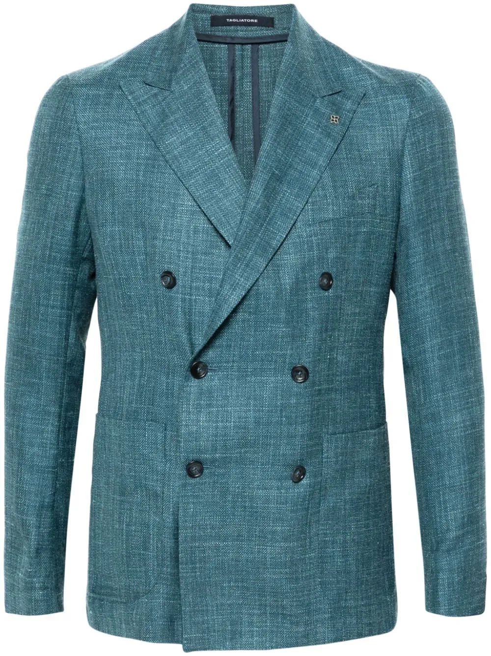 Blazer doppiopetto in blu di Tagliatore - uomo