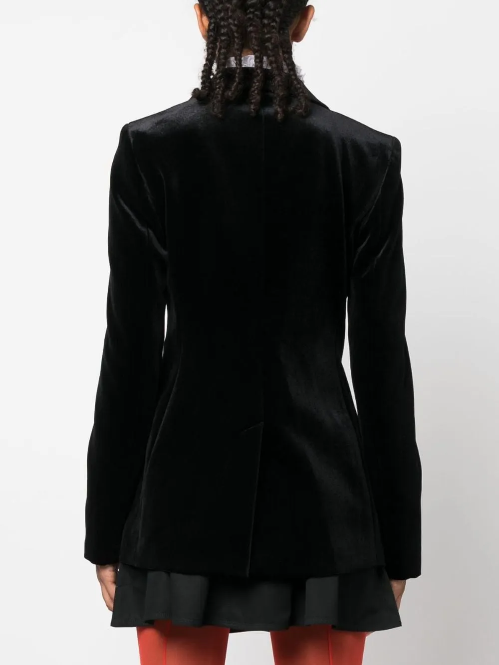 Blazer doppiopetto in nero - donna