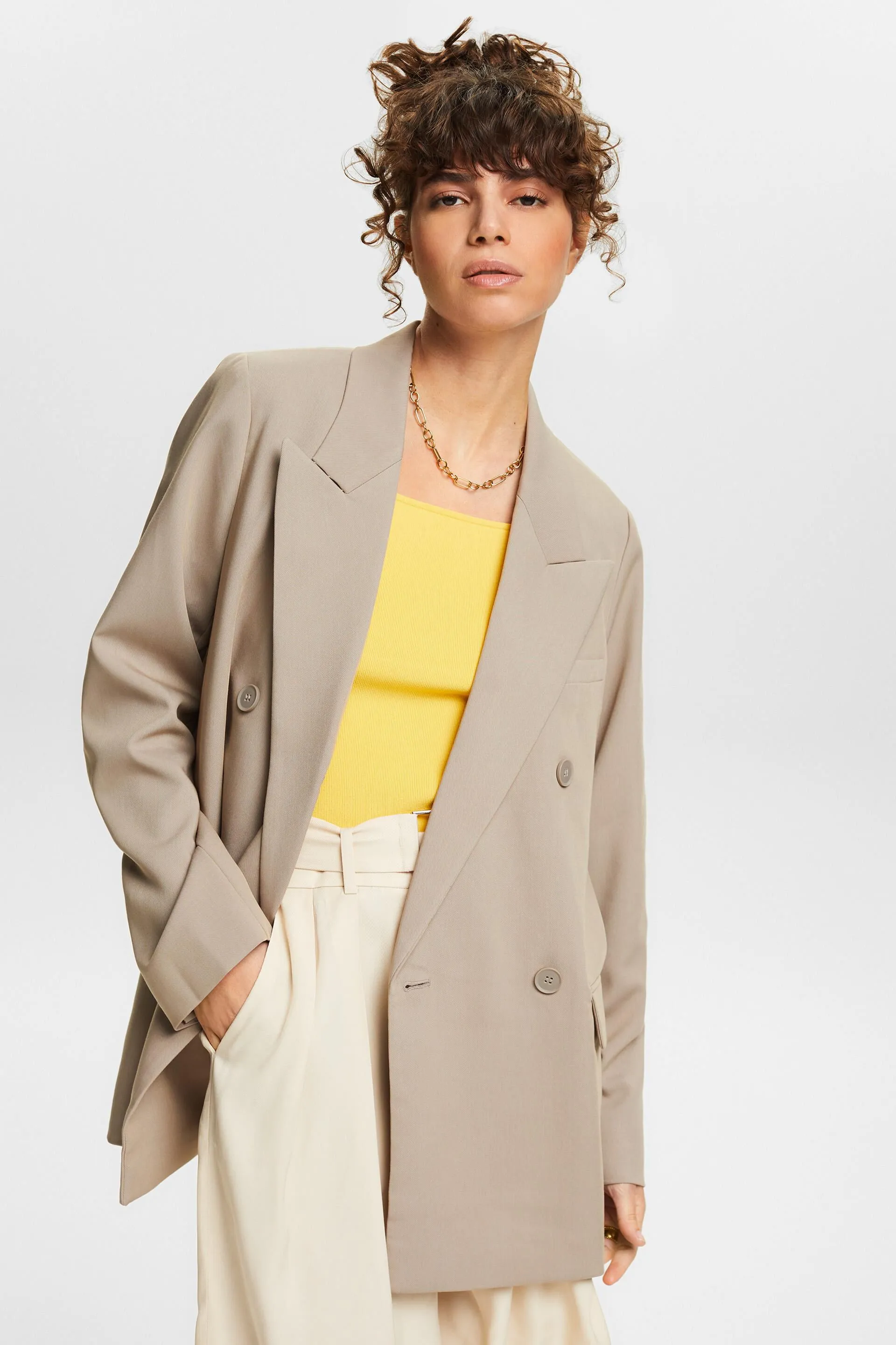 Blazer doppiopetto in rasatello