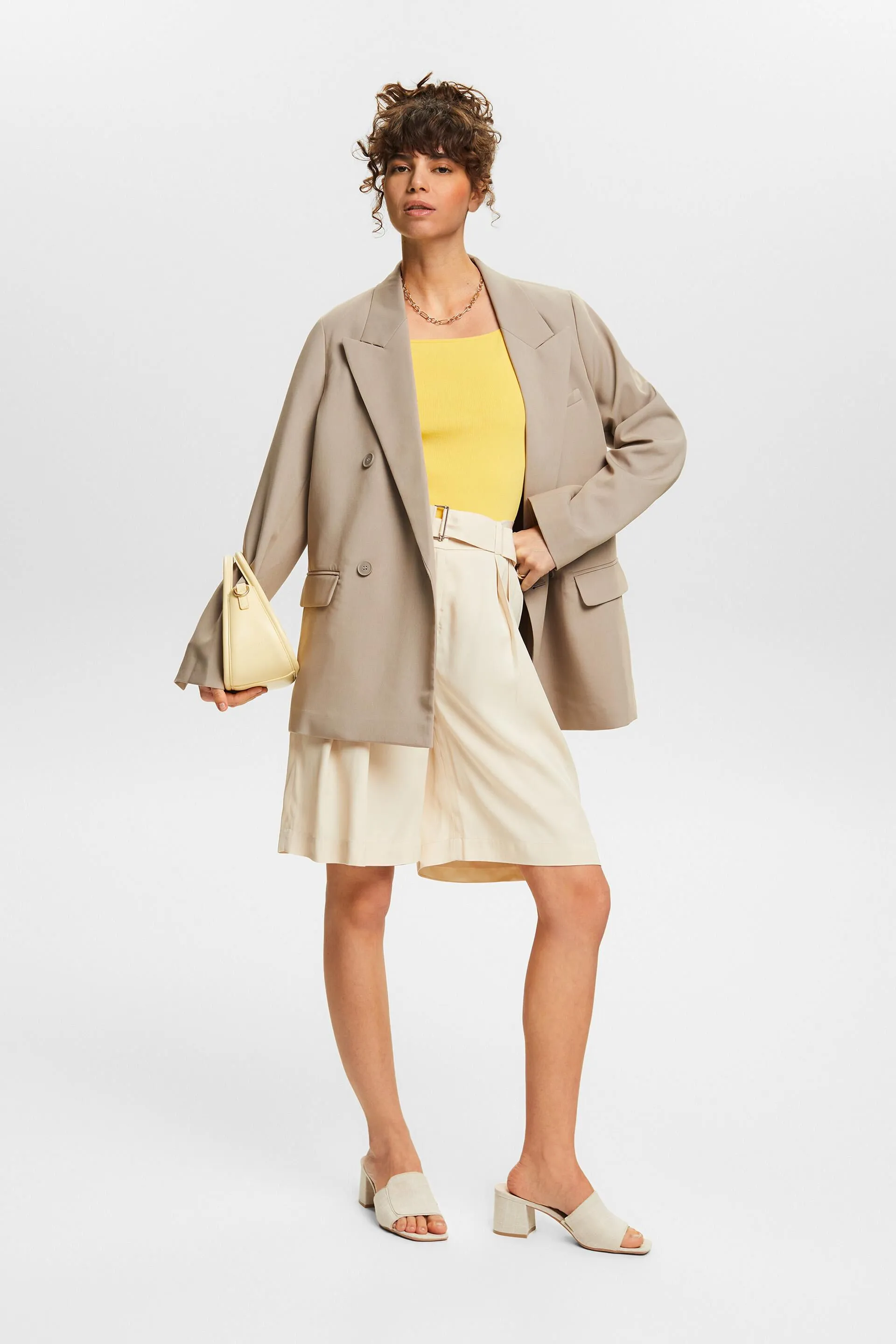 Blazer doppiopetto in rasatello