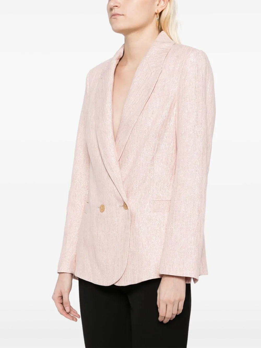 Blazer doppiopetto in rosa - donna