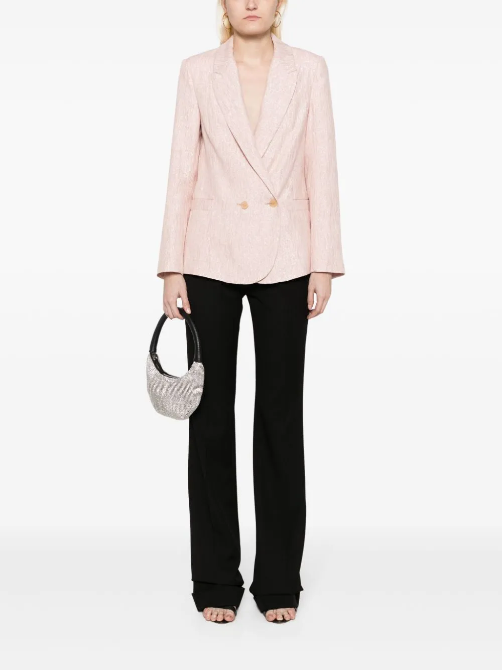 Blazer doppiopetto in rosa - donna