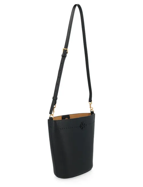 Borsa a secchiello Tory Burch Mcgraw nera
