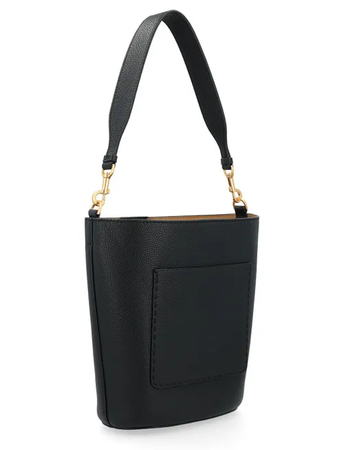 Borsa a secchiello Tory Burch Mcgraw nera
