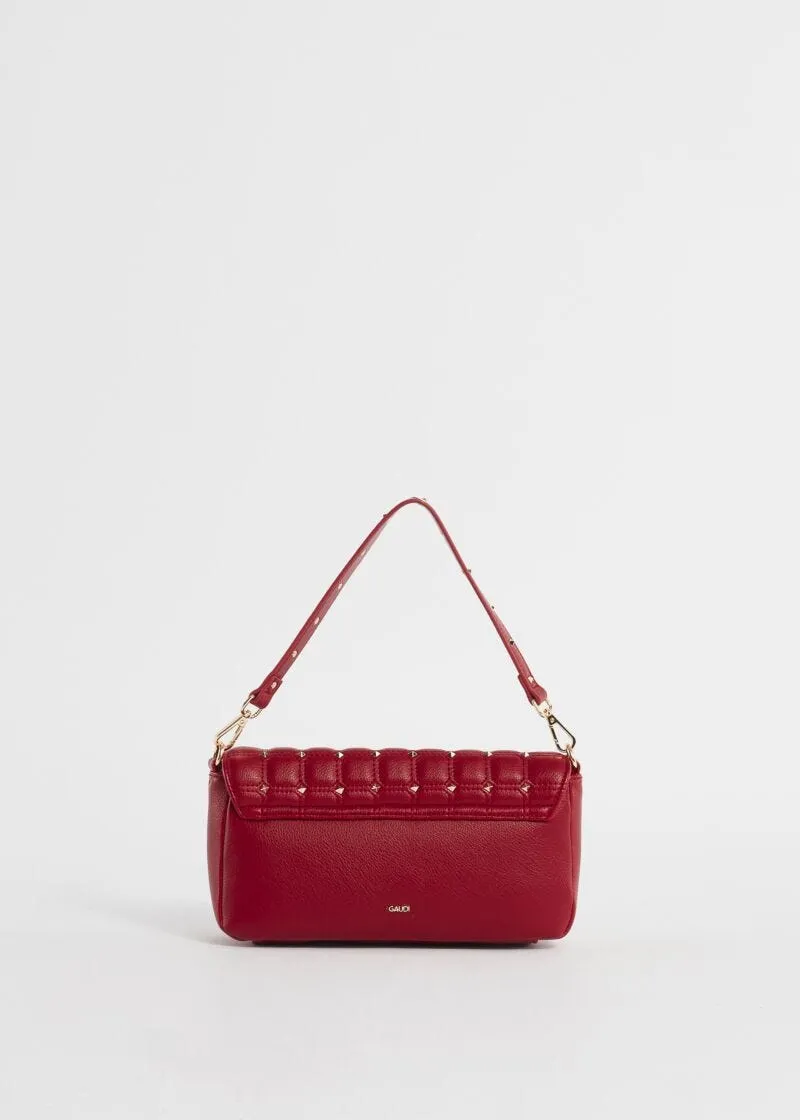 Borsa a spalla matelassé con borchie
