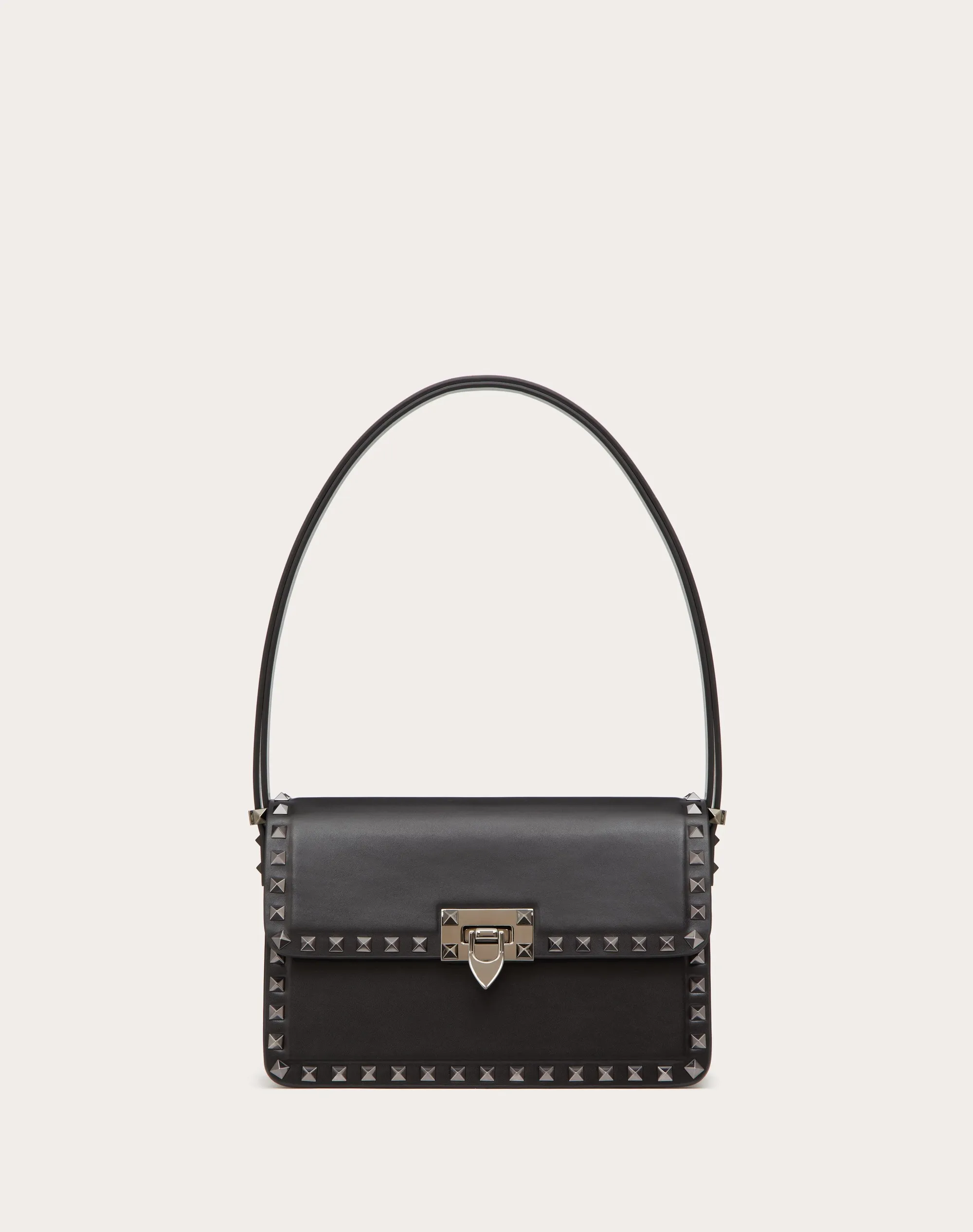BORSA A SPALLA ROCKSTUD23 IN VITELLO LISCIO
