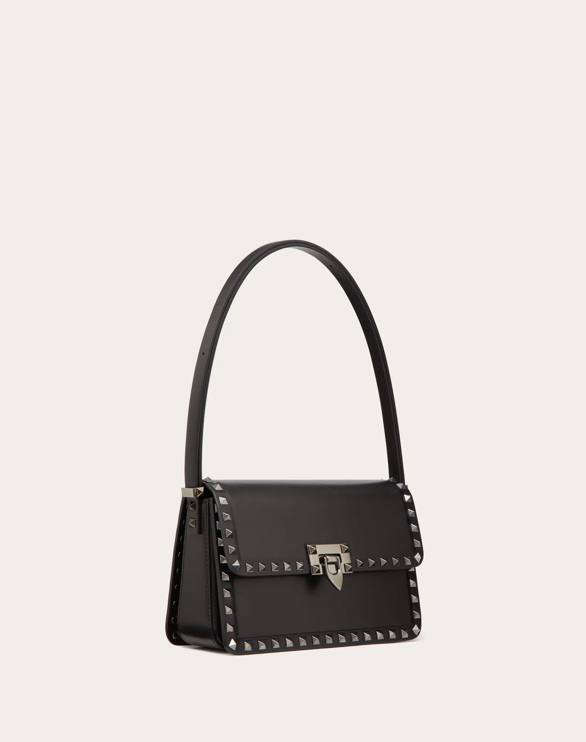 BORSA A SPALLA ROCKSTUD23 IN VITELLO LISCIO