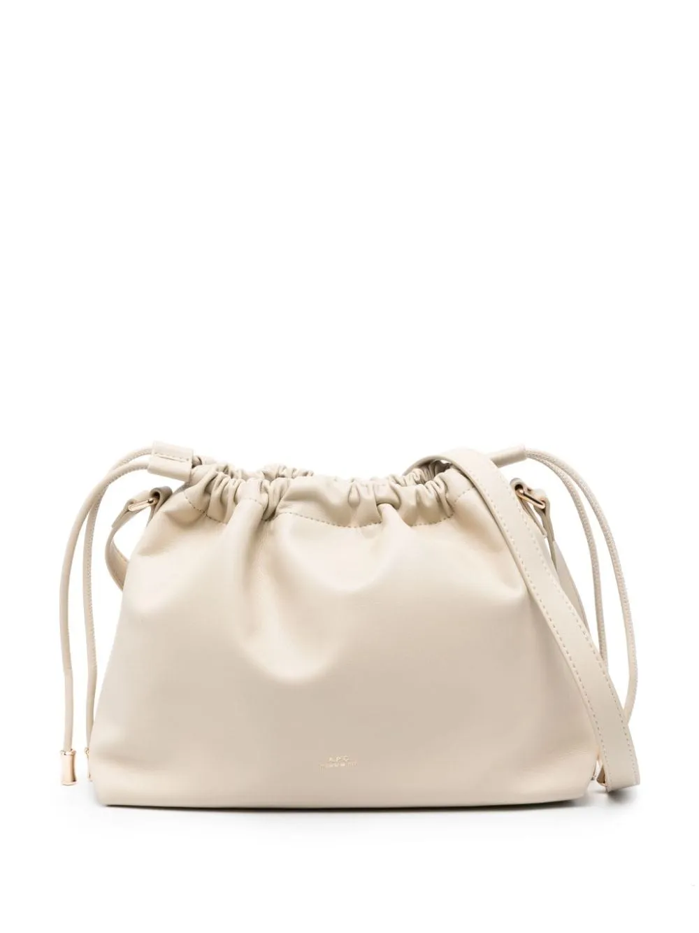 Borsa a tracolla Ninon APC in bianco crema - donna