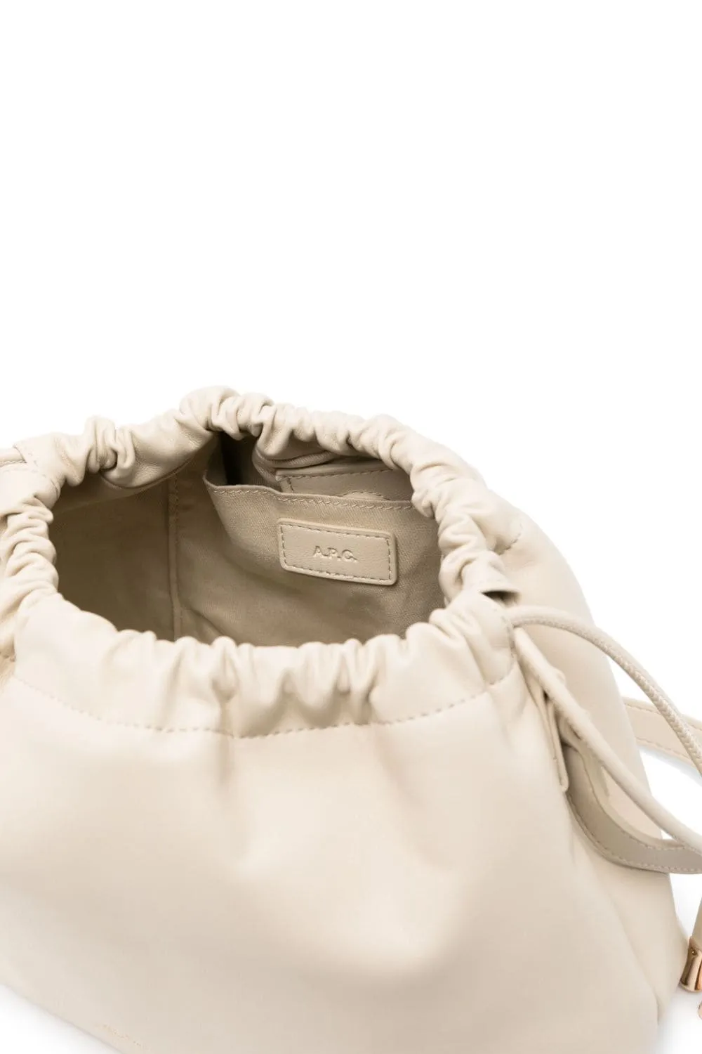 Borsa a tracolla Ninon APC in bianco crema - donna
