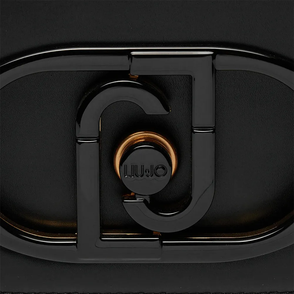 Borsa Donna a Tracolla LIU JO Nera con Maxi Logo