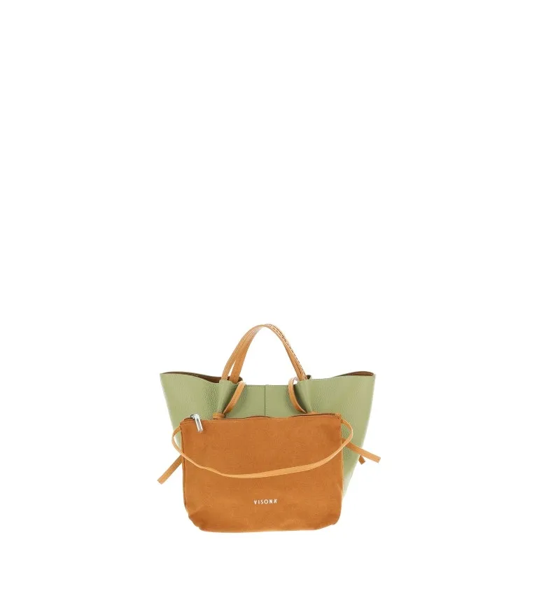 Borsa pelle martellata