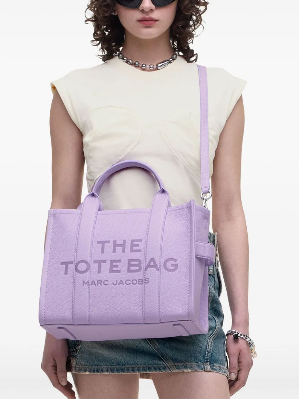 Borsa the medium tote in lilla Marc Jacobs - donna