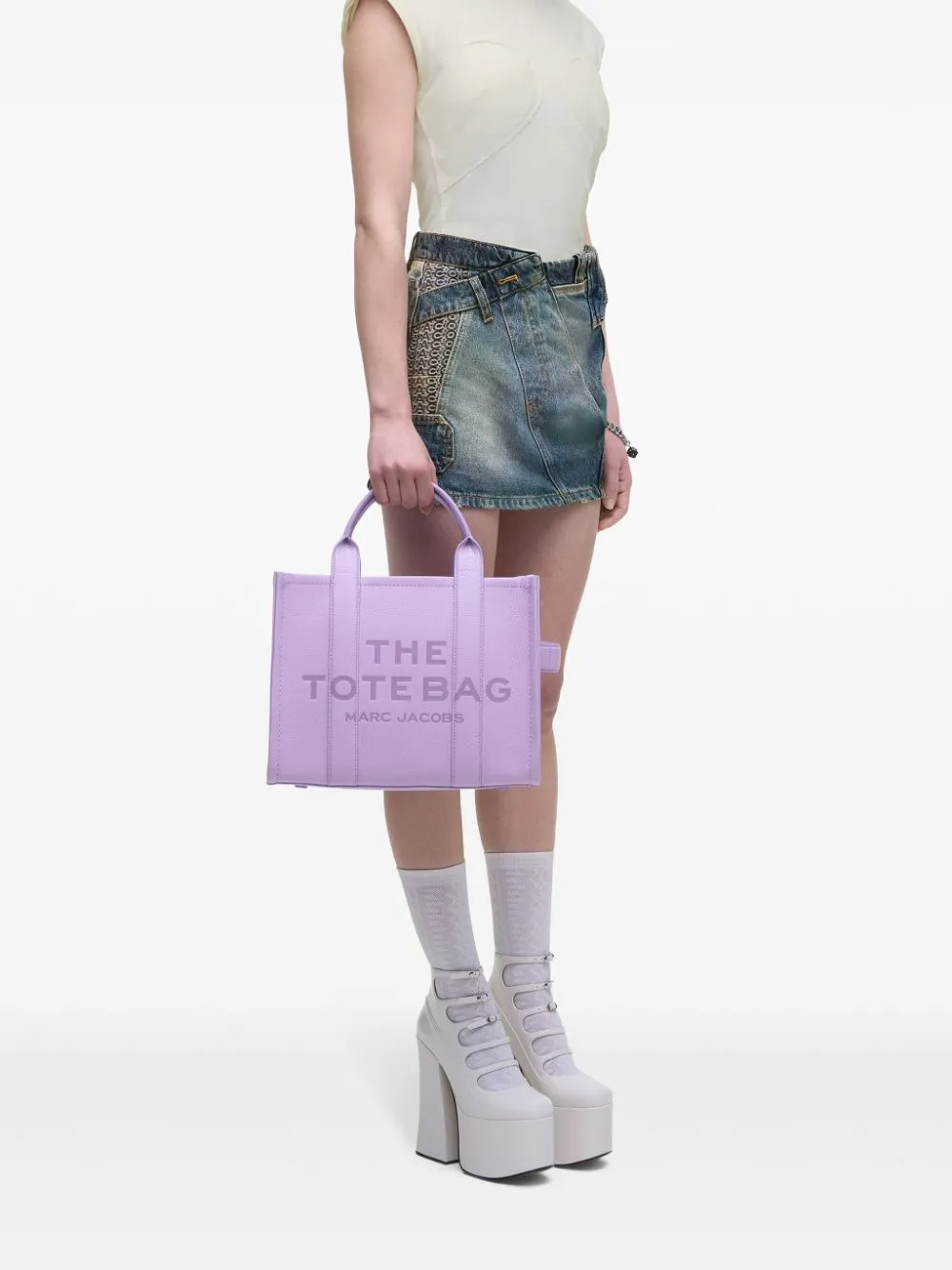 Borsa the medium tote in lilla Marc Jacobs - donna