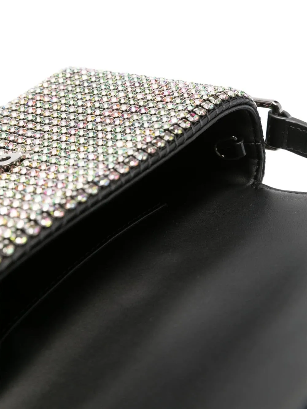 Borsa tote con cristalli in argento Self-Portrait - donna