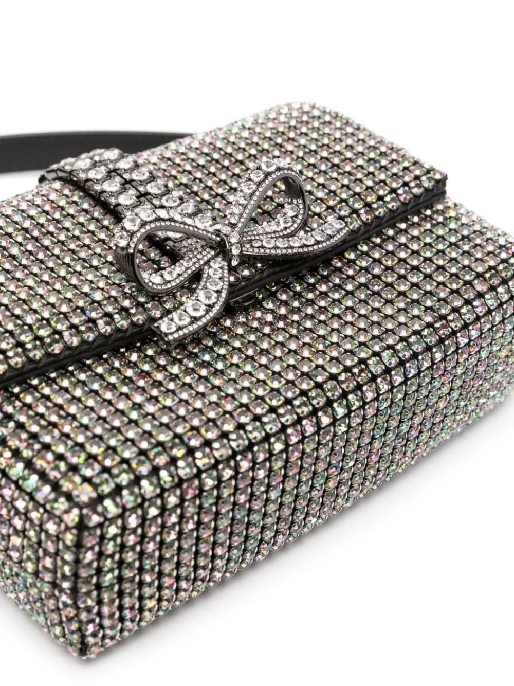 Borsa tote con cristalli in argento Self-Portrait - donna