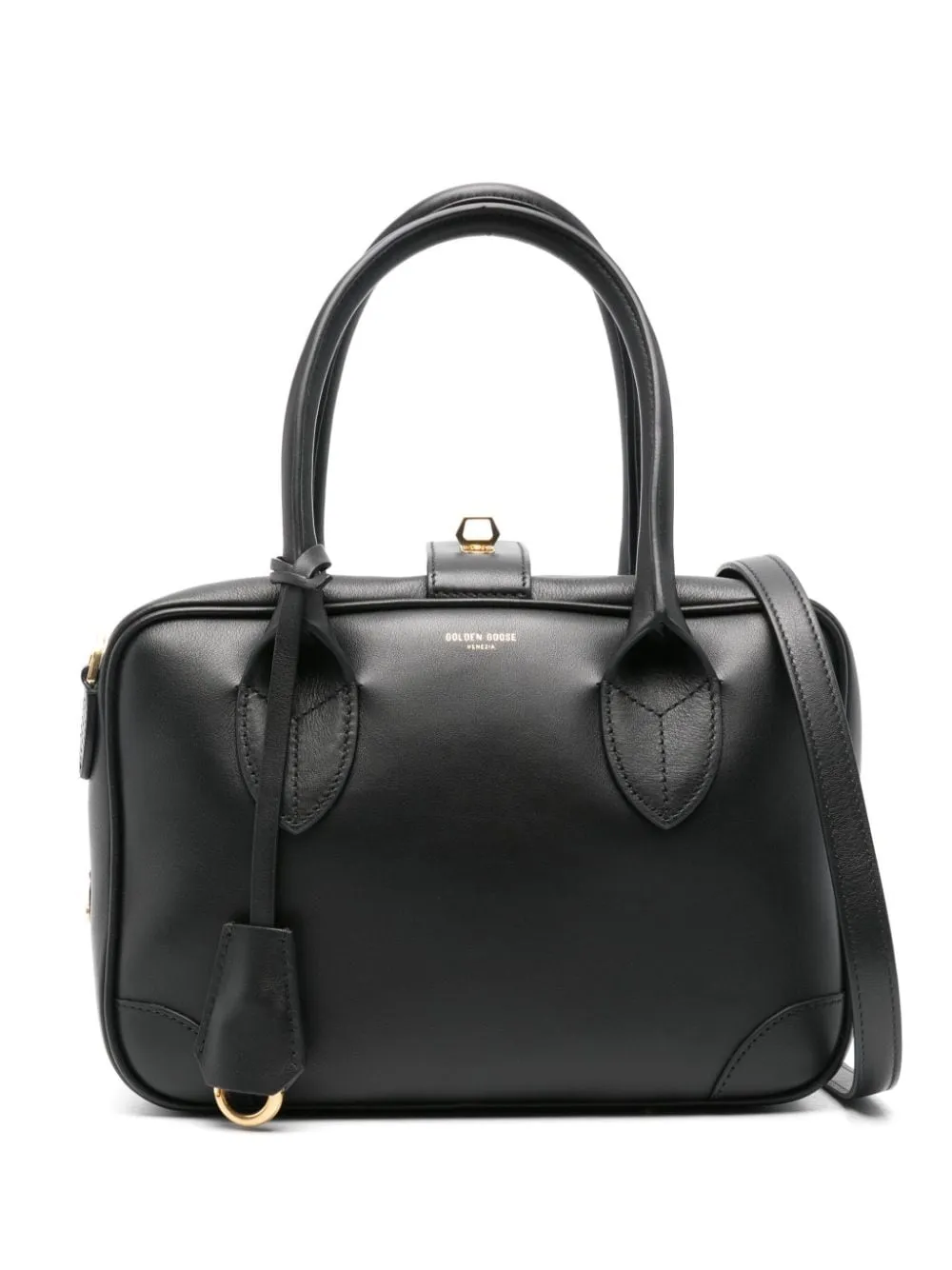 Borsa tote con stampa in nero Golden Goose - donna