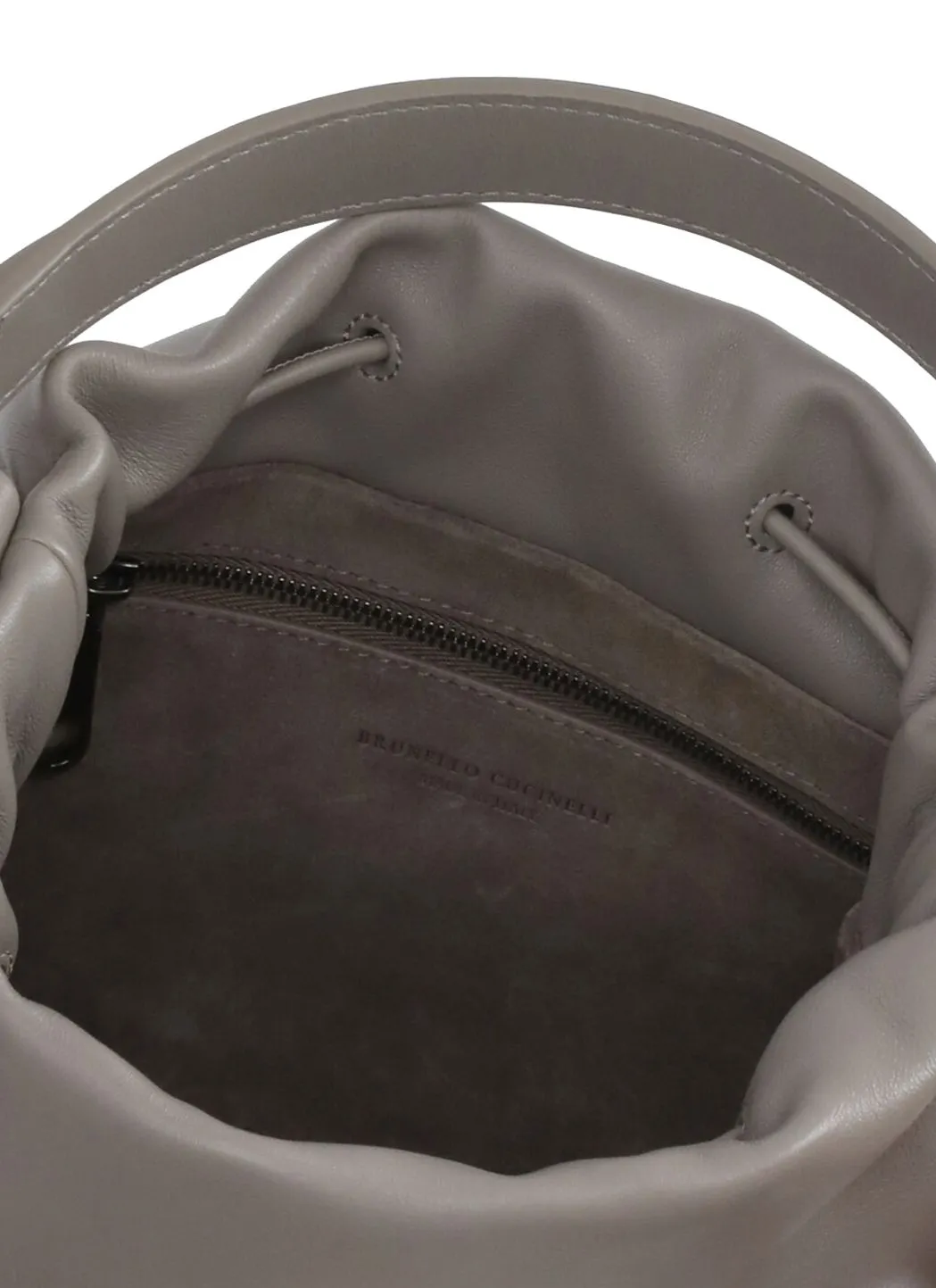  Brunello Cucinelli Borsa in pelle Soft con monile 