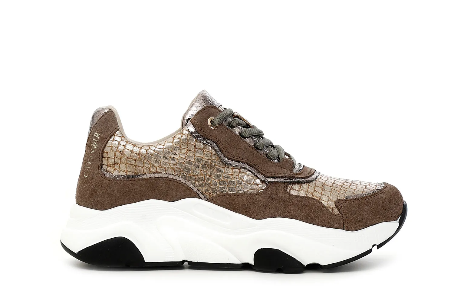 CafèNoir donna sneakers in crosta e stampa cocco