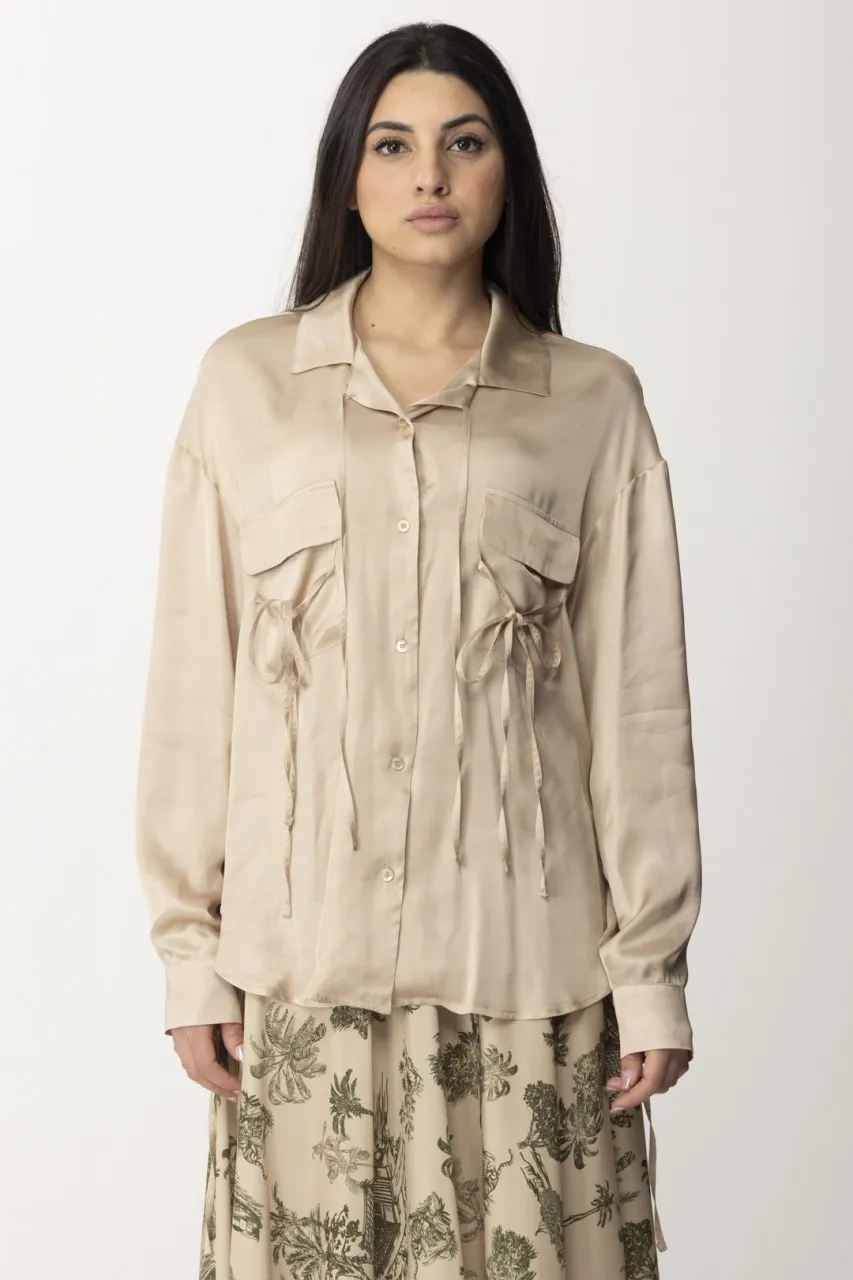 Camicia in raso con lacci Marys Calce