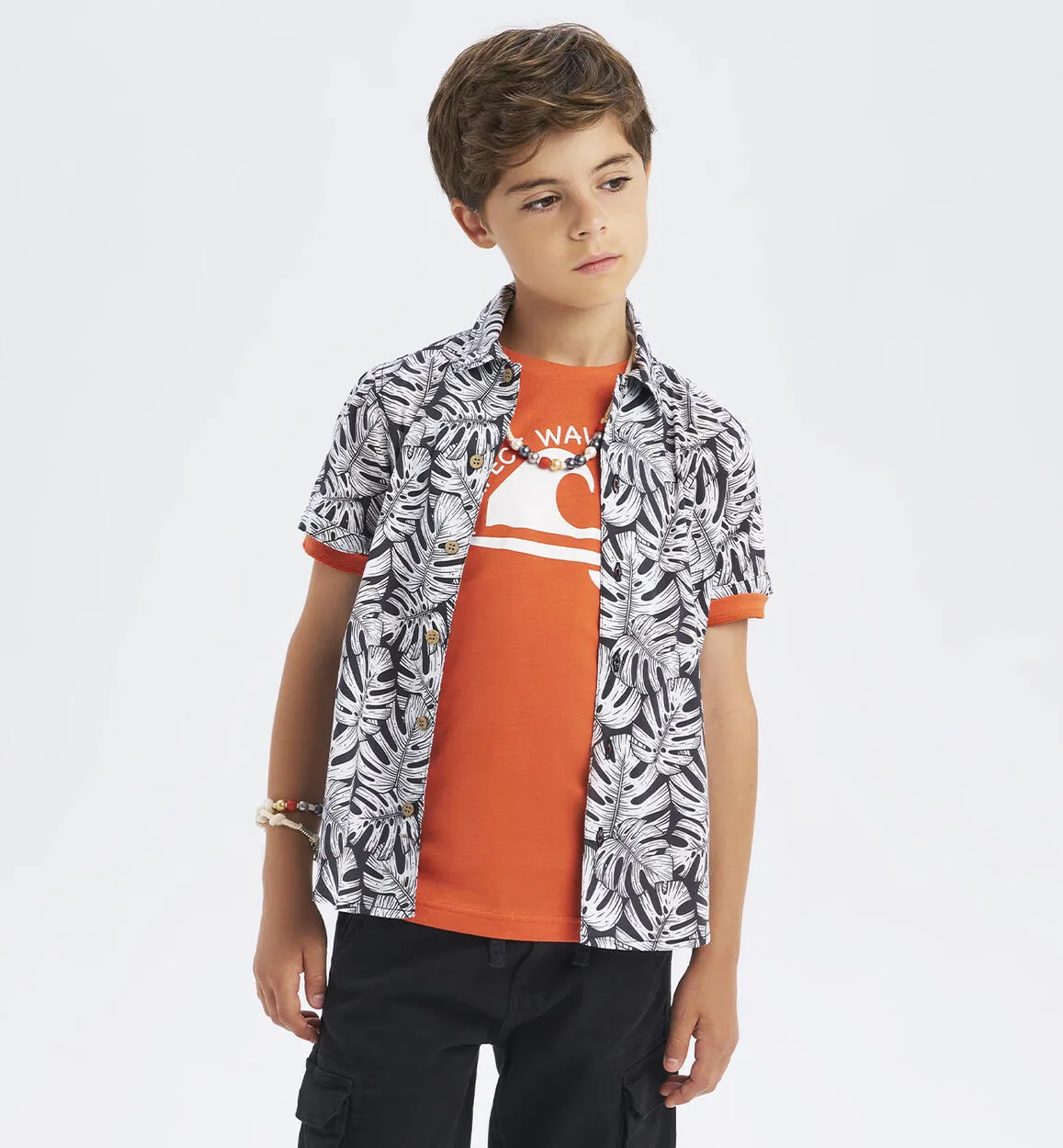 Camicia per ragazzo con collana