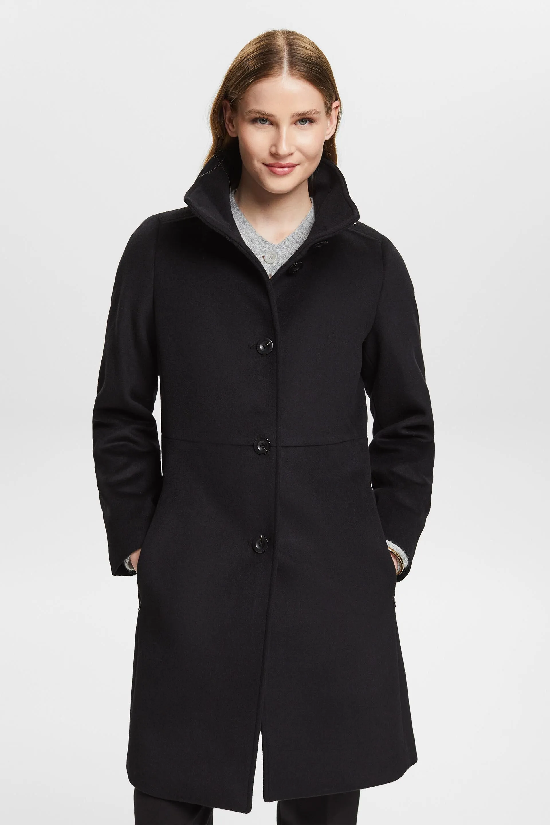Cappotto con lana