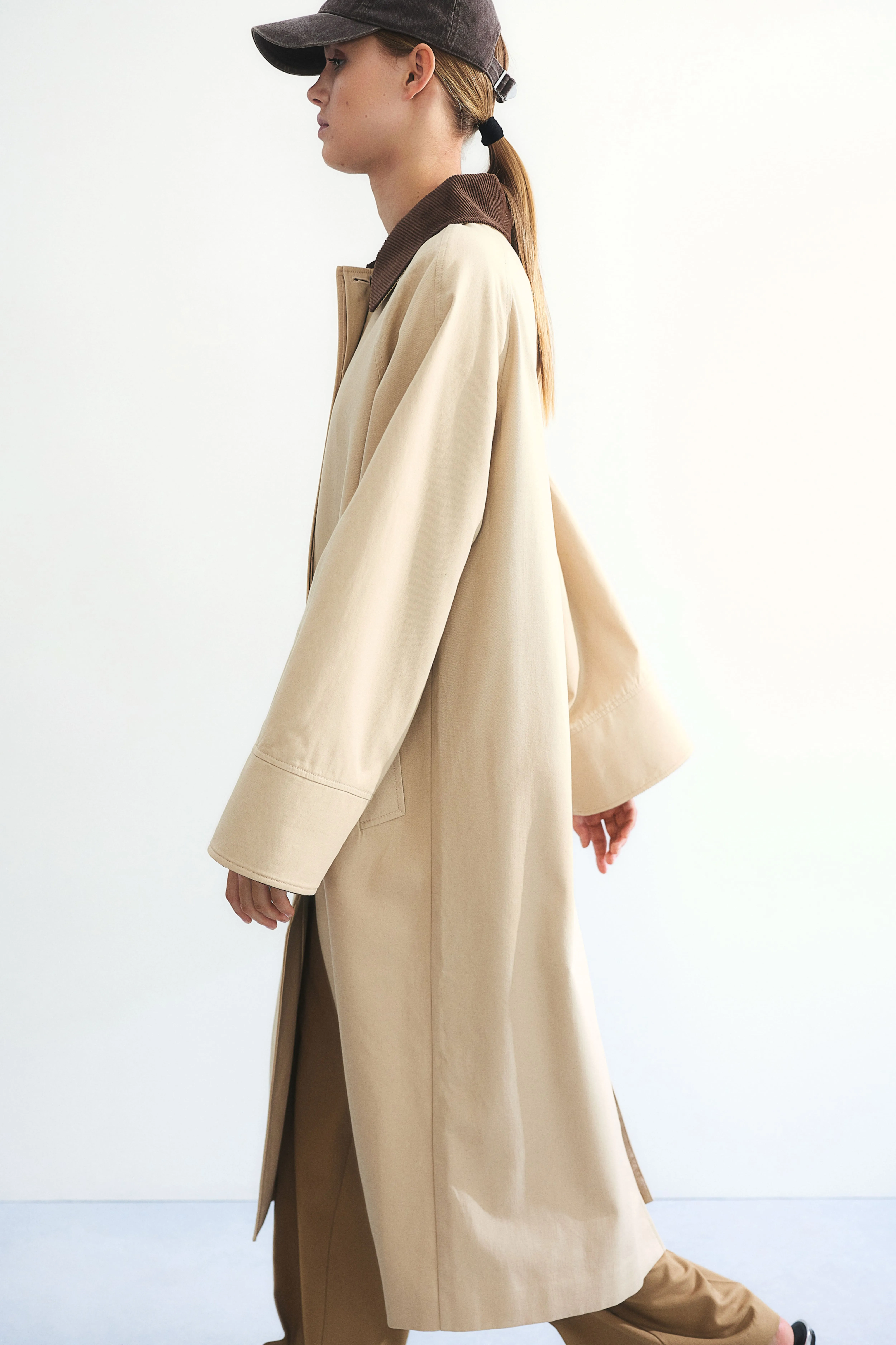 Cappotto in twill di cotone