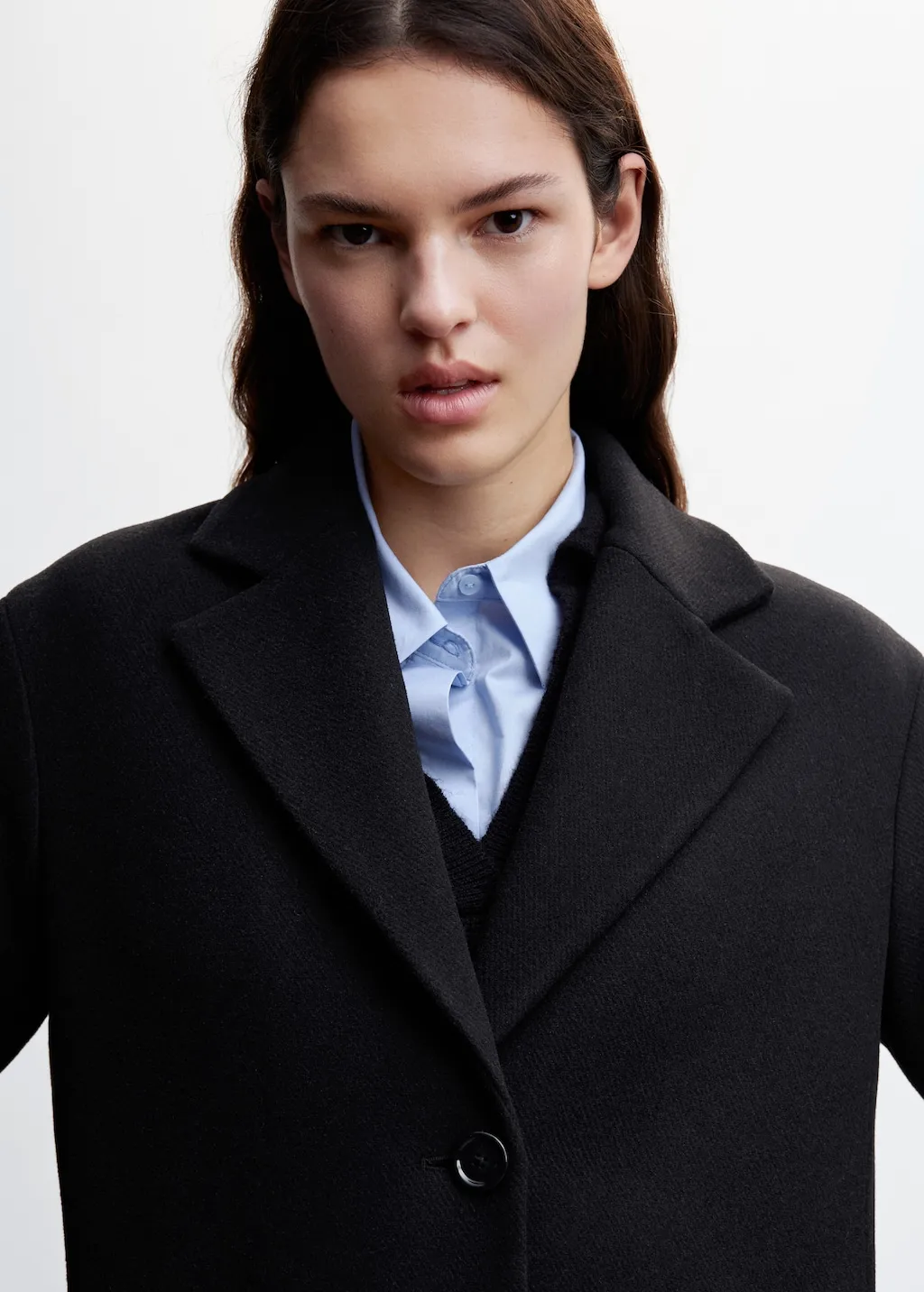Cappotto lana bottoni