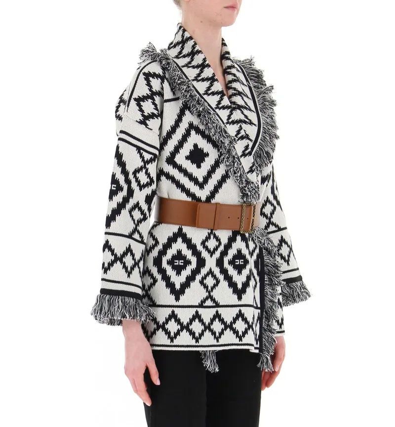 Cardigan con cintura