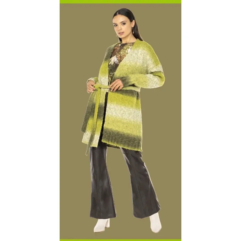 CARDIGAN DEGRADE' MELA/BOSCO