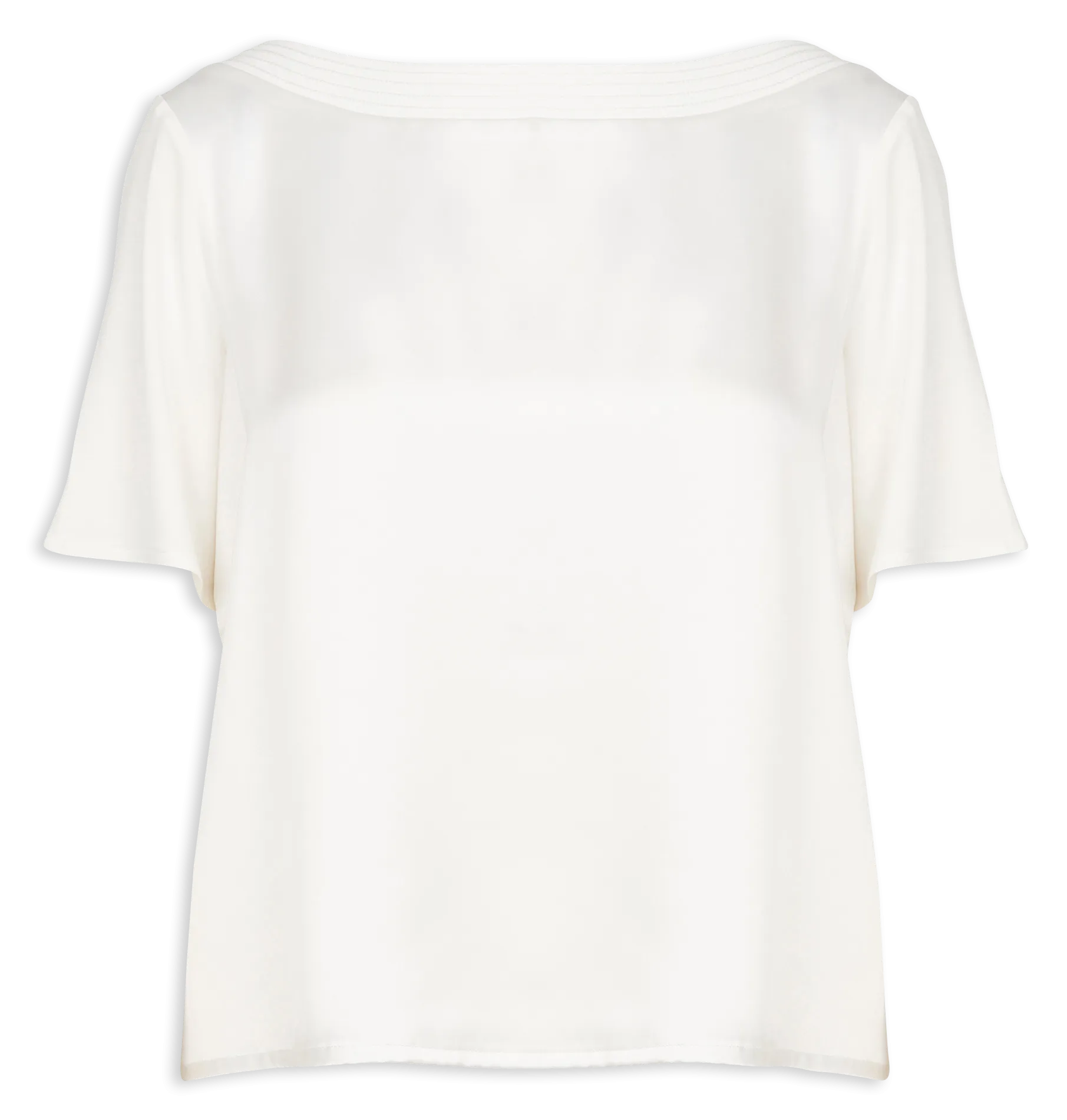  CAROLL   TROSI - Maglietta diritta fluida con scollo rotondo | Beige