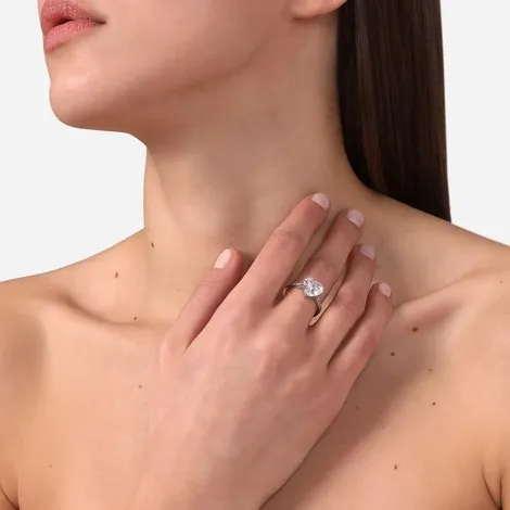 CHIARA FERRAGNI BRAND Anello Chiara Ferragni First Love con cuore bianco