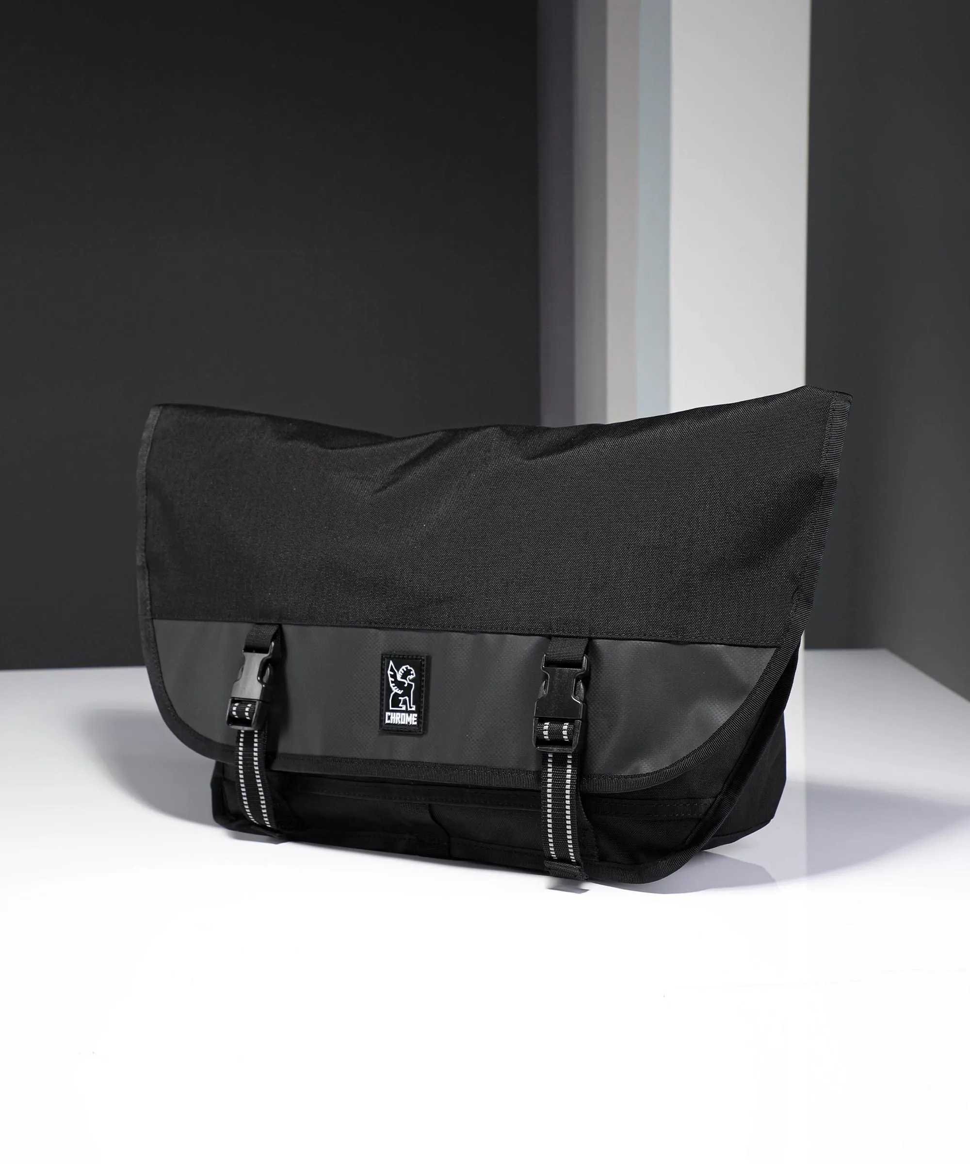  Chrome Metro Mini Borsa messenger nylon, telone nero  